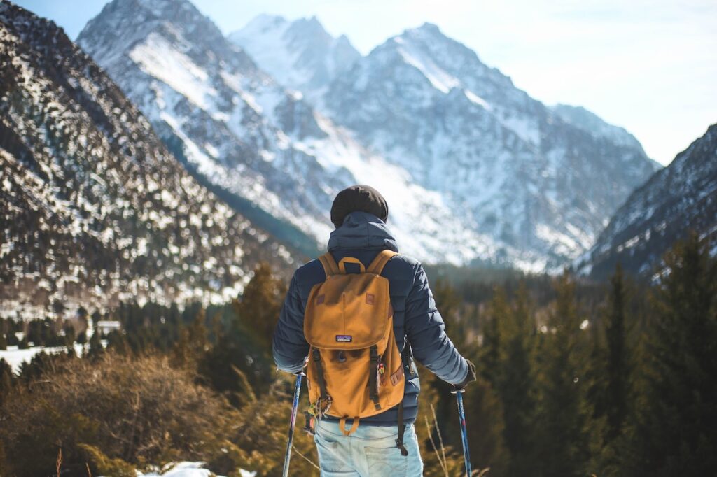 Photo by Oziel Gómez: https://www.pexels.com/photo/men-s-blue-leather-jacket-and-brown-backpack-868097/